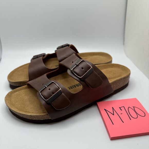 CUSHIONAIRE Women's Cork Footbed Sandal With +Comfort 7.5 BROWN - Picture 3 of 7